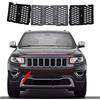 TOOWGM - Kit di inserti per griglia anteriore per Jeep Grand Cherokee 2014-2016, colore: Nero