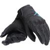 Dainese - Trento D-Dry® Gloves Wmn, Guanti Moto Invernali, Impermeabili, con Protezioni sulle Nocche, Woman, Nero/Blu Profondo, S