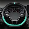 SQOGJSGZ Copri Volante Coprivolante Auto A Forma D Per Golf 7 8 Per Polo 2014-2021 Per Scirocco Per Jetta 6 2017-2021 Per Santana 2016-2021 Per Tiguan 2015-2021 Volante Cover(VERDE)