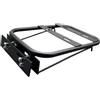 F Fityle Portapacchi posteriore per, portapacchi posteriore per bauletto, facile da installare, supporto di estensione in ferro, robusto per bici, Nero