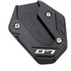 XZCVTYW Per MT07 MT09 MT09 SP FZ07 FZ09 2015-2025 Per Moto Tampone Di Estensione Del Cavalletto Laterale Moto Cavalletto Ingranditore(For MT07-Black)
