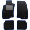 carmats Tappetini Carmats per Mito 2012-2016 in Moquette Blu con Battitacco in Gomma Bordo Antiscivolo e Fermi di Fissaggio