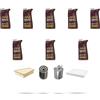 HOFFCAR Kit tagliando 4 FILTRI e 8L OLIO M compatibile con Nissan Qashqai (J10E,JJ10E) 2.0 dCi 110kw Dal 2007