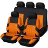 WZLCDGJJ Copri sedili Auto, per Citroen C3 Picasso E-C4 C4 AirCross C4 Auto Sedile Protezione Anteriore e Rear Set Completo Coprisedili Auto Accessori,F