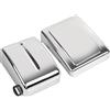 BID4ZE Copri batteria Chrome per Harley Dyna Fat Bob/Street Bob/Super Glide/Wide Glide 2006-2017