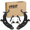 kW&HP KIT 6PZ COPPIA BRACCI, TESTINE BARRA ACCOPPIAMENTO E SUPPORTI BARRA STABILIZZATRICE DOBLO 119 223