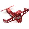 ALMNPRTVX Per Kawasaki NINJA 250R 300 400 Versys 650 1000 Z750 Z650 Z800 Z900 RS Z1000 SX ZX10R ER6N F Portatarga Posteriore Portatarga Moto(Rosso)