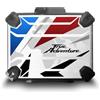 AZgraphishop KIT ADESIVI VALIGIE COMPATIBILE CON HONDA AFRICA TWIN CRF 1000 L 2016-2019 VHO-002-NWS (Glint Wave Blue (Tricolor), Top Case)