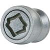 Farad 1-RA1/E Star Lock 1CH Starlock Antifurto Ruote per Autovetture con Serraggio a Dado, 4 con 1 Chiave