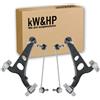 kW&HP KIT 4PZ BRACCI BRACCETTI ANTERIORI CON BIELLETTE BARRA STABILIZZATRICE DX/SX PER MULTIPLA (186)