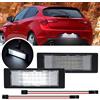 NSLUMO Luci a LED per targa, 2 luci per targa, compatibili con Alfa Rome.o 147 159 Giulietta MiTo Brera GT LED luci targa auto lampada di parcheggio
