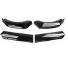 Avfpra Auto Spoiler Splitter Per Clio 4 5 RS GT 1993-2021 Paraurti Anteriore Spoiler Spoiler Diffusore Protezione Kit Carrozzeria Spoiler Paraurti Anteriore(Gloss Black)