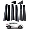 QQDQUUHV Nero Lucido Montante della Porta Finestra Post Copertura Trim per Qashqai J11 2015-2022 Kit Adesivo Accessori Auto