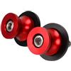 E-SPEEDMTC ESPEEDMTC per Kawasaki Ninja 400 650 1000SX 2pcs forcellone Slider Stand avvolgimenti Bobine Lega di Alluminio CNC (Rosso)
