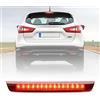 NSLUMO Red Lens LED Rosso Terzo stop Luce Freno Per Nis.san Qashqai J11 2014 2015 2016 2017 2018 2019 2020 2021 Posteriore Centro Alto Montaggio Lampada di Arresto terza stop luce, OEM #:265904EA0A