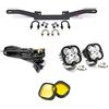 Smartbomb Staffa faretti addizionali supplementari sottobecco R 1200 GS 2004-2013 Standard Adventure + Faretti LED 60W 7200 LM IP67 + KIT cablaggio relè