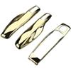 Viviance 3Pcs Abs Remote Key Case Coperture Shell Set Per Porsche - Oro