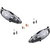 Johns Faro alogeno anteriore per Ford Fiesta 08 08-12 Set di lampadine L R
