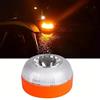 Generico LAMPEGGIANTE ARANCIONE LUCE LED SEGNALATORE EMERGENZA AUTO A BATTERIA MAGNETICO