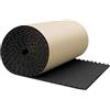 Sqnbra Isolante Insonorizzante 100/200cmx50cm Tappetino Isolante Acustico Termico Ignifugo Per Auto, Tappetino Isolante Acustico Per Cofano Auto, Cuscinetti Fonoassorbenti(200x50x1cm)