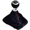 DXLSAEU Pomello Cambio Per Audi A3 S3 8P S-line Sportback 5 Gear 6 Marce Manuale MT Pomello Del Cambio Per Auto Con Manopola Car Styling(5 Speed-Black)