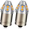 Ruiandsion 2 lampadine LED 7507 PY21W BAU15S, colore ambra, 10-60 V, 3030, 10 SMD, chipset di ricambio per indicatori di direzione dell'auto