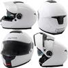 A-Pro Casco Modulare Visiera Parasole Sport Apribile Moto Touring Bianco XL