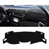 SHUGWA Copertura Cruscotto Auto Per Qashqai J11 2014 2015 2016 2017 2018 2019 2020 Cruscotto Dell'automobile Copertura Evitare Pad Tenda Da Sole Zerbino Caso Tappeti Copertura Cruscotto(A Black Side LHD)