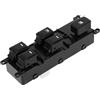 A ABSOPRO Interruttore del finestrino elettrico N.935701W132 Interruttore di controllo del finestrino lato guida anteriore sinistro per Kia Rio III (UB) 2012-2016 Nero
