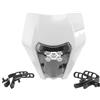 LOTFI Misura for KTM Maschera Faro Piastra LED EXC EXCF SX 125 150 250 350 450 Accessori Motocross Dirt Pit Bike Moto Enduro maschera moto (Size : LED White)