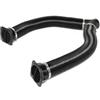 Generic Tambuco di sfiato per riscaldamento automatico - kit tubo di dotto telescopico da 75 mm, tubo di uscita a forma di T a forma di T con clip durevoli, linea di distribuzione del flusso di aria calda | R