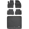 MOTOS Set di tappetini in gomma e tappetini per il bagagliaio per Ford Grand C-Max 2010-2019 Migliorate il vostro comfort di viaggio con il tappetino antiscivolo per auto - tappetino per auto per tutt