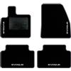QUEMAR Tappetini Auto compatibili con Range Rover Evoque II dal 2019/ Kit Tappeti Moquette e Gomma su Misura (Set 2 Anteriori +2 Posteriori)/ Ricami e Colori Personalizzati (Bordo Antracite, 4 Ricami)