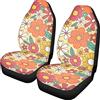 Belidome Coprisedili hippie con fiori colorati, per sedile del veicolo, Taglia unica