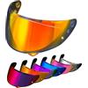PSLER Visiera Casco per HJC HJ-34P C10 - Visiera Colorata Accessori per Casco da Moto Ricambio(Rosso Trasparente)