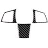 KUNGKIC Adesivo per quadro interruttore volante in fibra di carbone compatibile con BMW Z4 E89 2009-2017, accessori decorativi per interno del volante (nero)