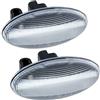 MR-Style rm-style - Indicatore di direzione laterale a LED compatibile per C1, C2, C3, C4 Cactus, C5, C6, vetro trasparente 7606