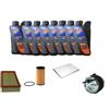 AOQ ORIGINAL QUALITY AOQ - KIT TAGLIANDO compatibile con Qashqai J10 2.0 dCi Diesel (150 CV / 110 kW M9R, da anno 2007-2013) con 8 litri olio ip sintetico 5w30