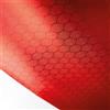 Finest Folia Hexagon - Pellicola autoadesiva in carbonio 3D, motivo a nido d'ape, per auto, moto, con nido d'ape (rosso, 0,5 m x 1,52 m)