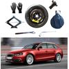 D'ANGELO 1988 Kit Ruotino di Scorta 19 compatibile con Audi A4 con Cric, Chiave, Vite, Guanti e Sacca
