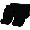 Lupex Shop Utilitaria_jn Coprisedili Universali Per Auto Medio Piccole, Jeans Nero, Set Fodere Sedili Utilitaria Anteriori e Posteriori, in Poliestere, prodotto Made in Italy