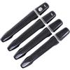 QIBBEI Copertura della maniglia della porta Adesivo Coprimaniglia Portiera Auto In Fibra Carbonio Cromata ABS Per Per Lancer Sedan Per Evo 2008-2020(Style 3)