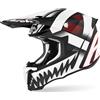 Airoh Twist 2.0 Mask Casco Motocross, bianco opaco/nero, XS (53/54)