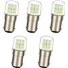 Ruiandsion 2PCS BA15D LED Blubs Lampade di ricambio per 6V-30V 6V 12V 24V Interno RV Camper Trailer Illuminazione Barca Yard Luce Freno Lampadine di coda, bianco caldo