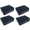 Generico 4 Pezzi Tamponi Ponte Sollevatore 160x120x40, Tamponi in Gomma Rettangolari, Compatibile con Ravaglioli Corghi OMCN, Made in Italia