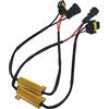 G&S GS 2PCS H8/H11 auto LED DRL faro fendinebbia 50 W 6OHM resistore Canbus senza errori cablaggio decoder cablaggio adattatore