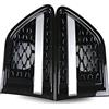 WEKPOPMEVL Anteriore Griglia Per Range Rover Per Lo Sport Per L320 2010-2013 Griglia Sfiato Dell'aria Parafango Parte Anteriore Dell'automobile In Plastica ABS(Black black silver)
