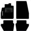 QUEMAR Tappetini Auto compatibili con Ford Fiesta MkVII 7 anche Hibrid dal 2017/Kit Tappeti Moquette e Gomma su Misura (Set 2 Anter.+2 Post.)/Ricami e Colori Personalizzati (1 Ricamo, Bordo Antracite)