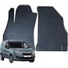 W-Parts TAPPETI - TAPPETINI IN GOMMA 3D TPE NERI PER OPEL COMBO D van dal 2012 al 2018