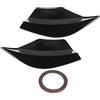 VOBOR 2 pezzi Splitter paraurti posteriore Sinistra Destra Sostituzione aerodinamica per Mercedes‑ Classe A W176 2012‑2018 (Nero lucido)